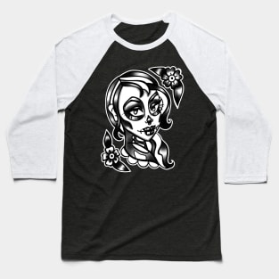 Lupe day of the dead girl Baseball T-Shirt